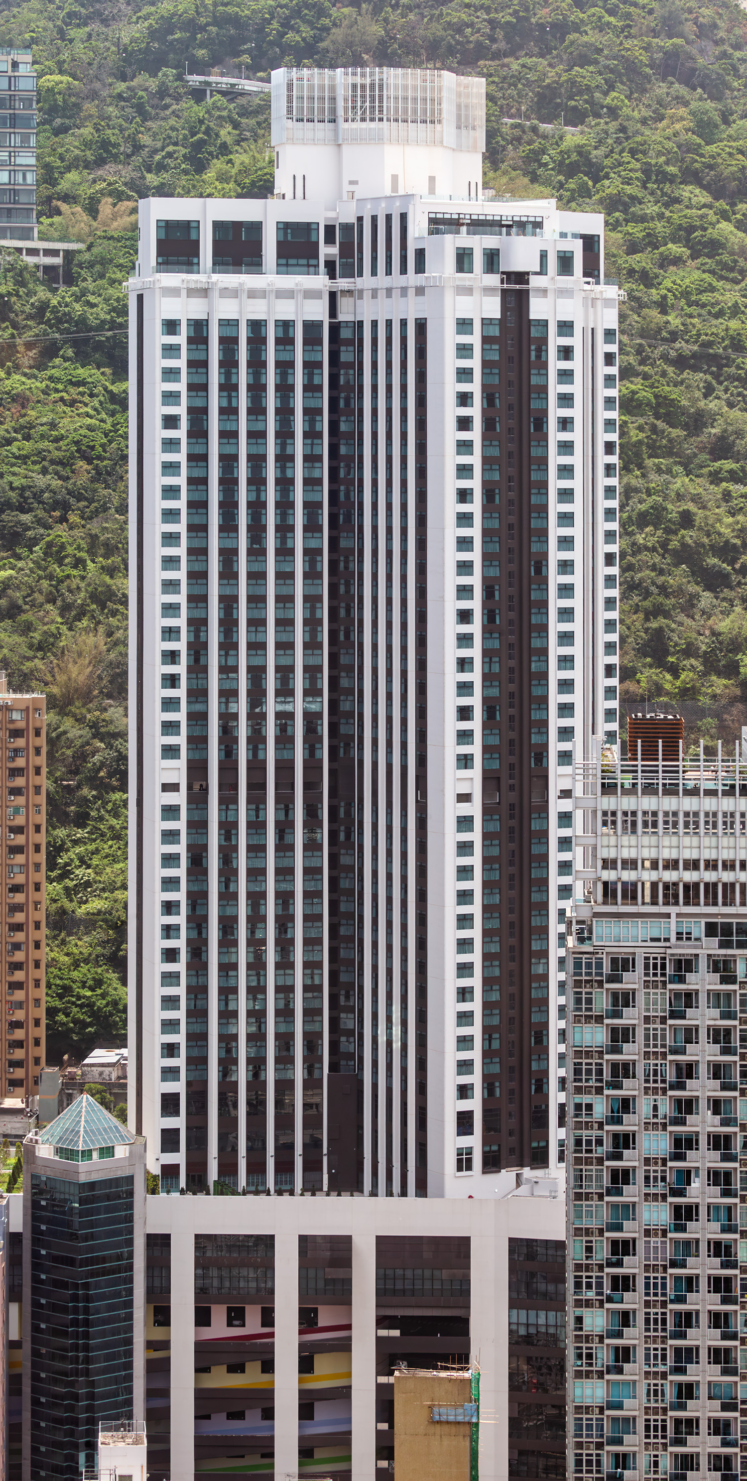 Hopewell Mega Tower, Hong Kong - View from Central Plaza. © Mathias Beinling